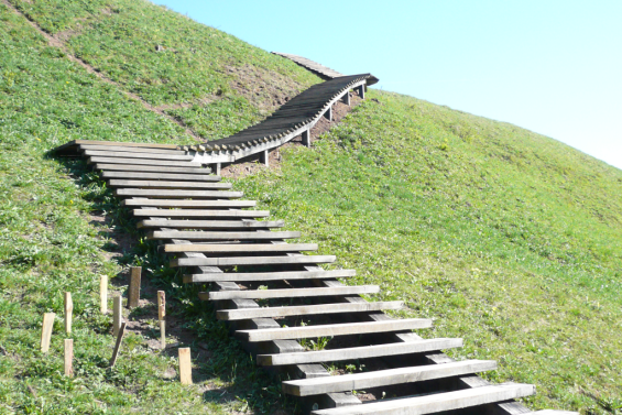 Treppe mit Himmel